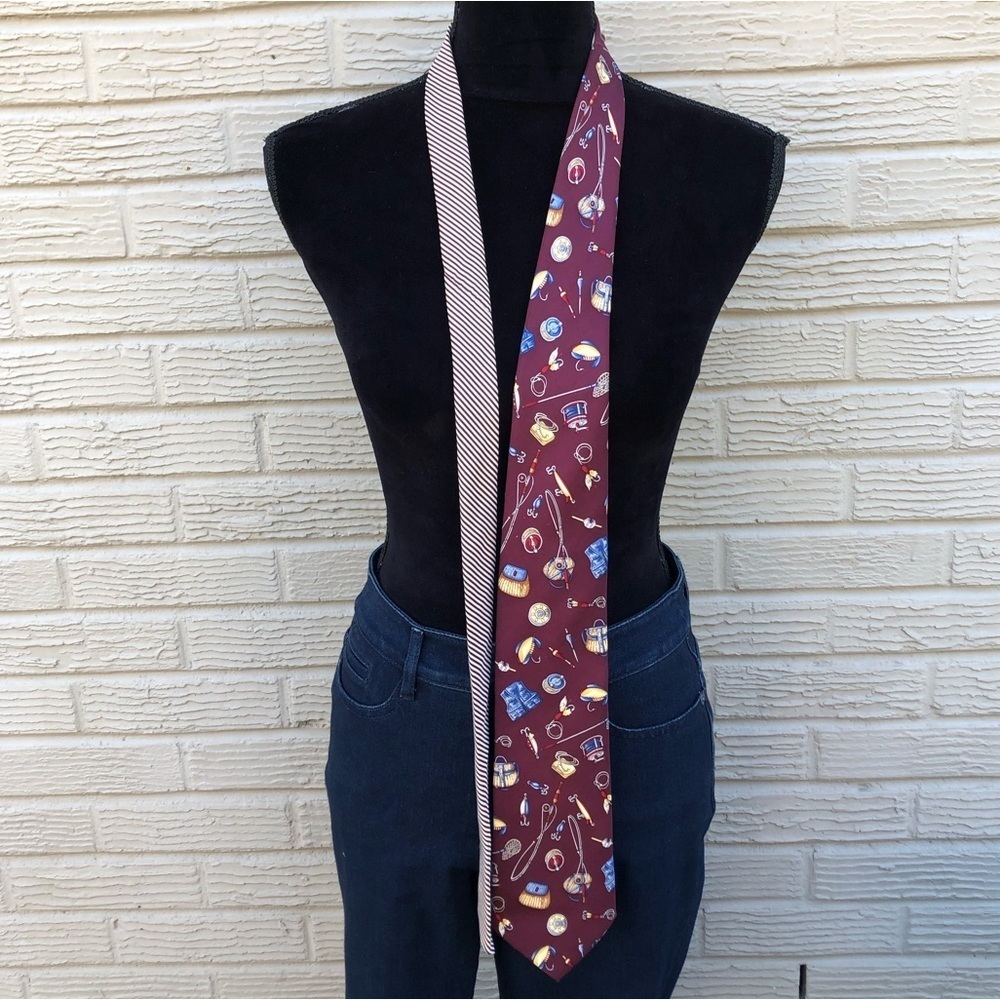 Tommy Hilfiger Fishing Theme Necktie